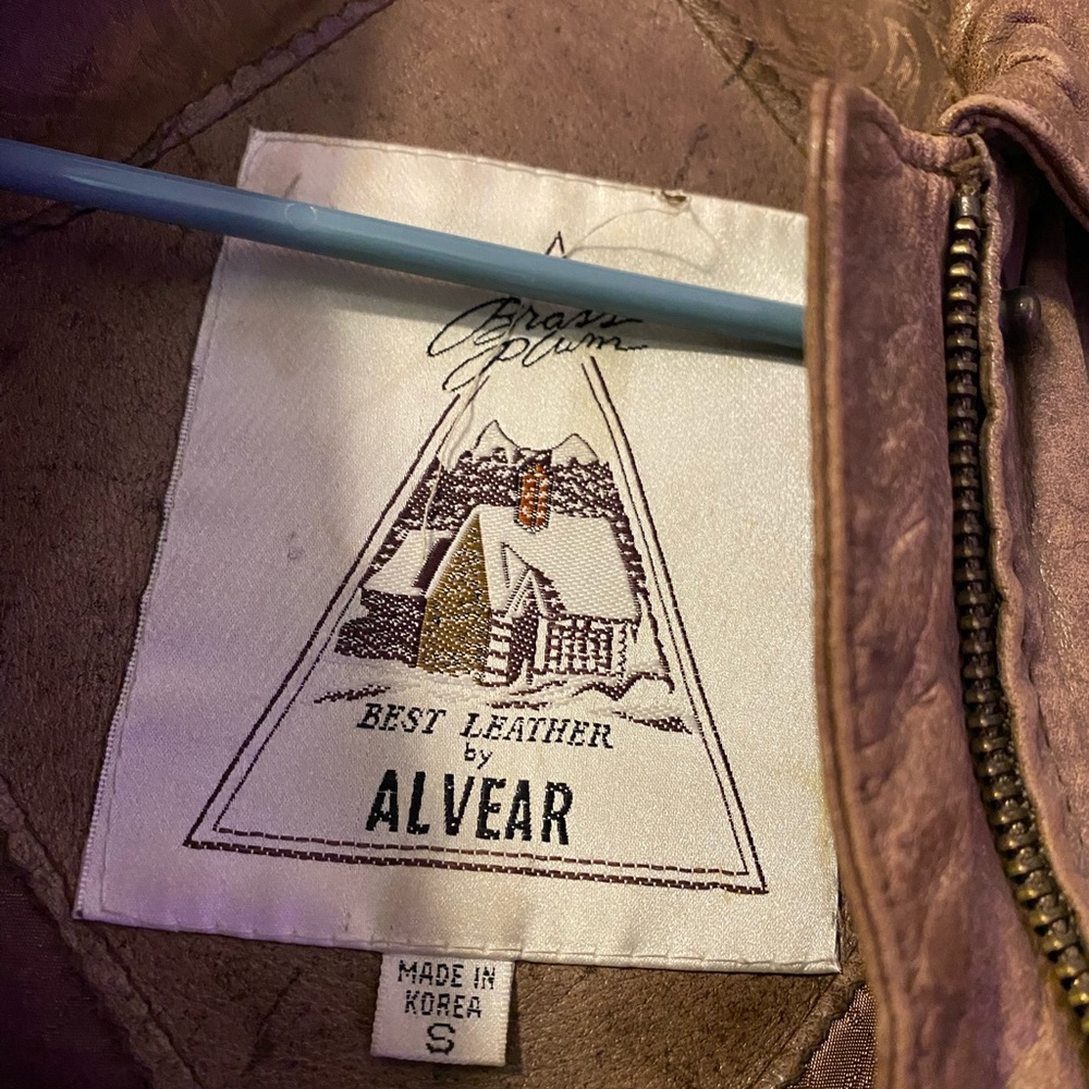 ALVEAR brown leather jacket size S